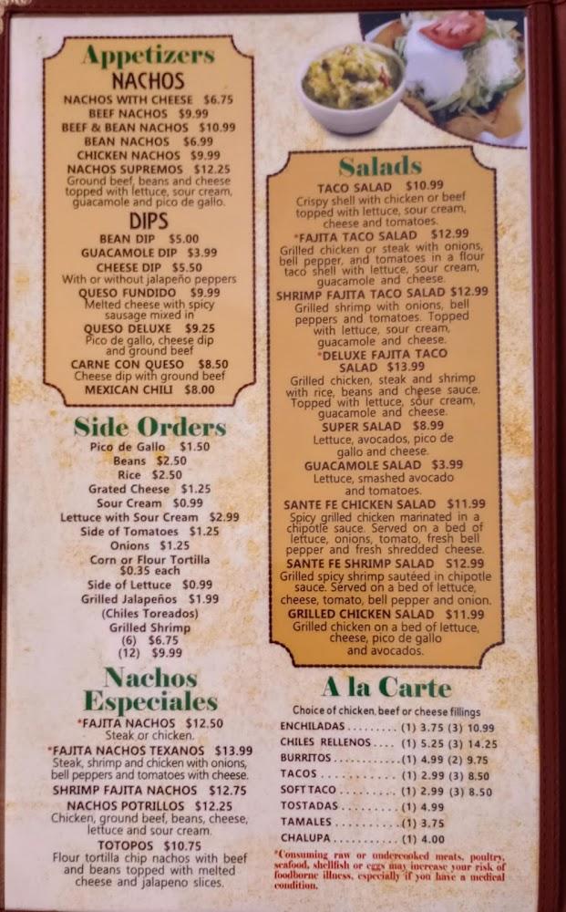 Lorenzo's Mexican Grille Menu image 2